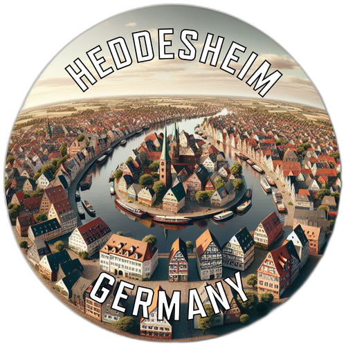 Heddesheim Germany Souvenir Die Cut Flat Magnet 2-Inch