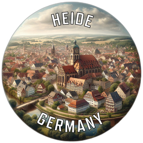 Heide Germany Souvenir Die Cut Flat Magnet 2-Inch