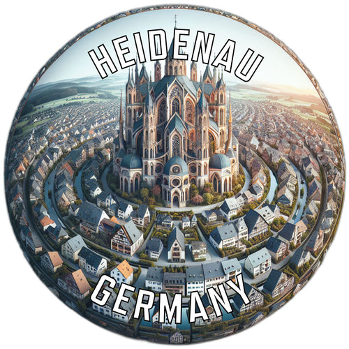 Heidenau Germany Souvenir Die Cut Flat Magnet 6-Inch