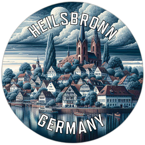 Heilsbronn Germany Souvenir Die Cut Flat Magnet 2-Inch