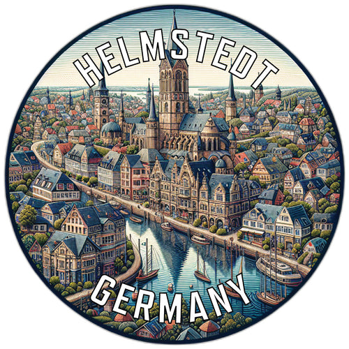 Helmstedt Germany Souvenir Die Cut Flat Magnet 6-Inch