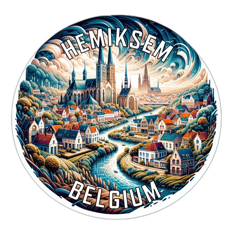 Hemiksem Belgium Souvenir Vinyl Decal Sticker 2-Inch