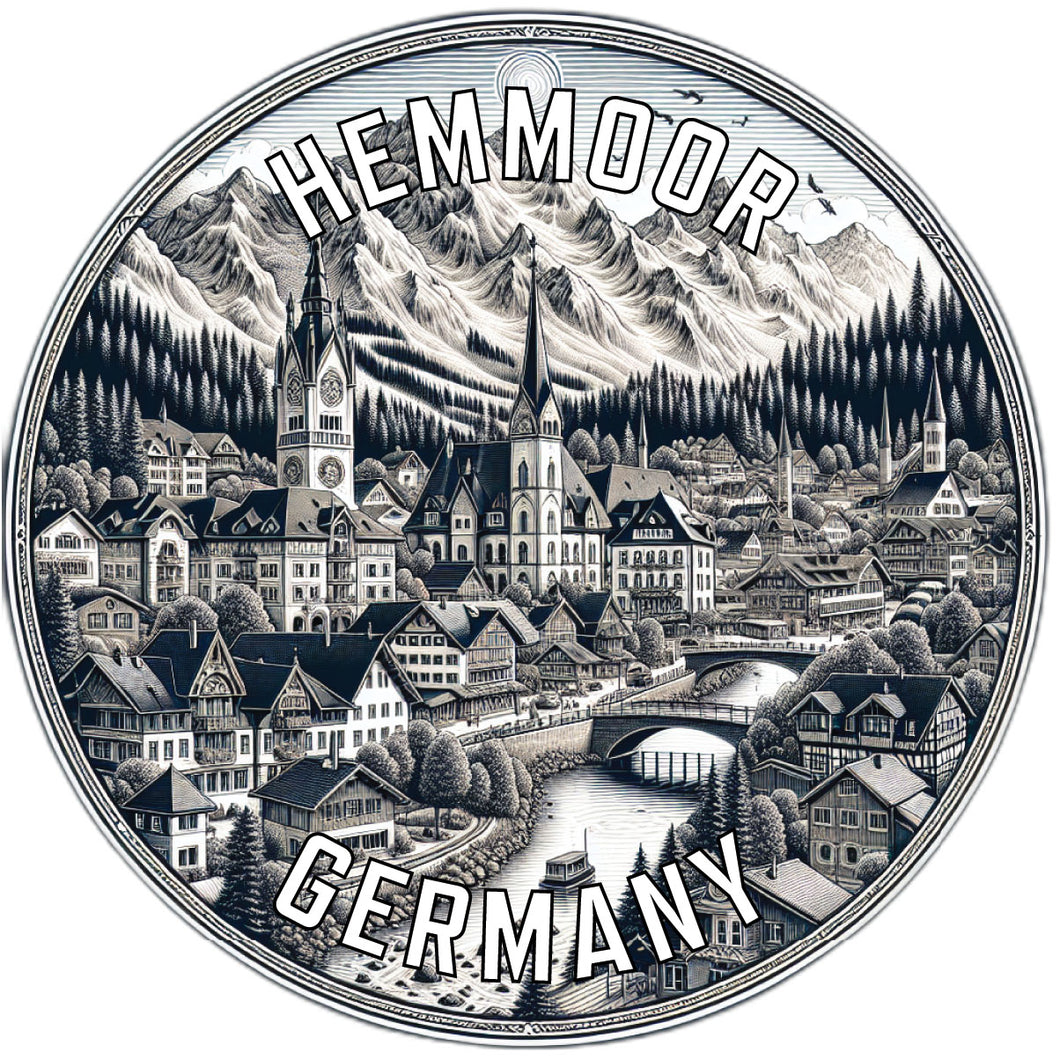 Hemmoor Germany Souvenir Die Cut Flat Magnet 2-Inch