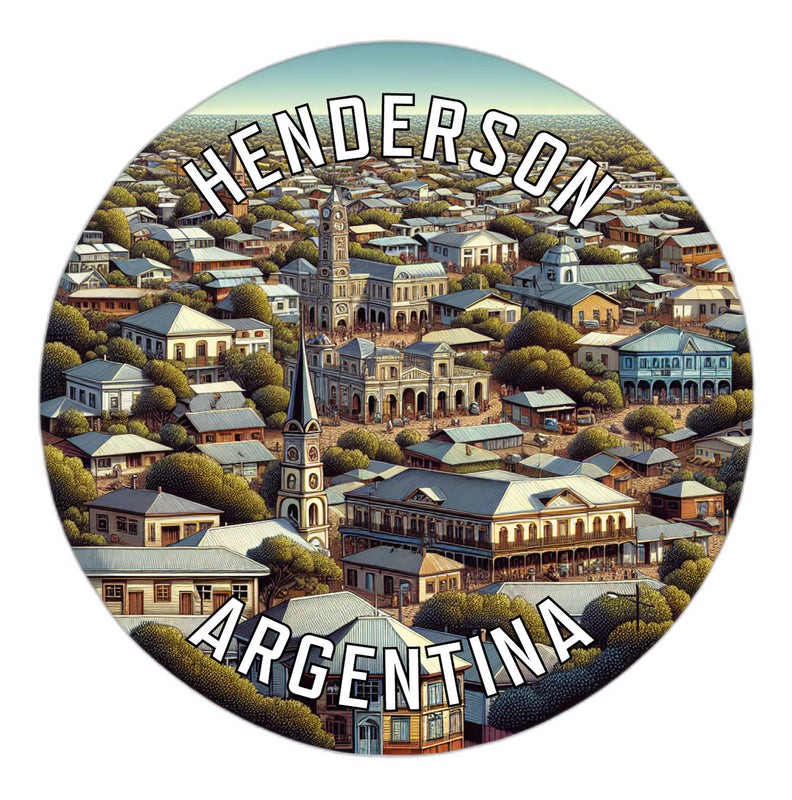 Henderson Argentina Souvenir Die Cut Flat Magnet 3-Inch