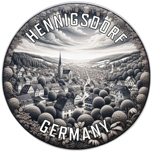 Hennigsdorf Germany Souvenir Die Cut Flat Magnet 6-Inch