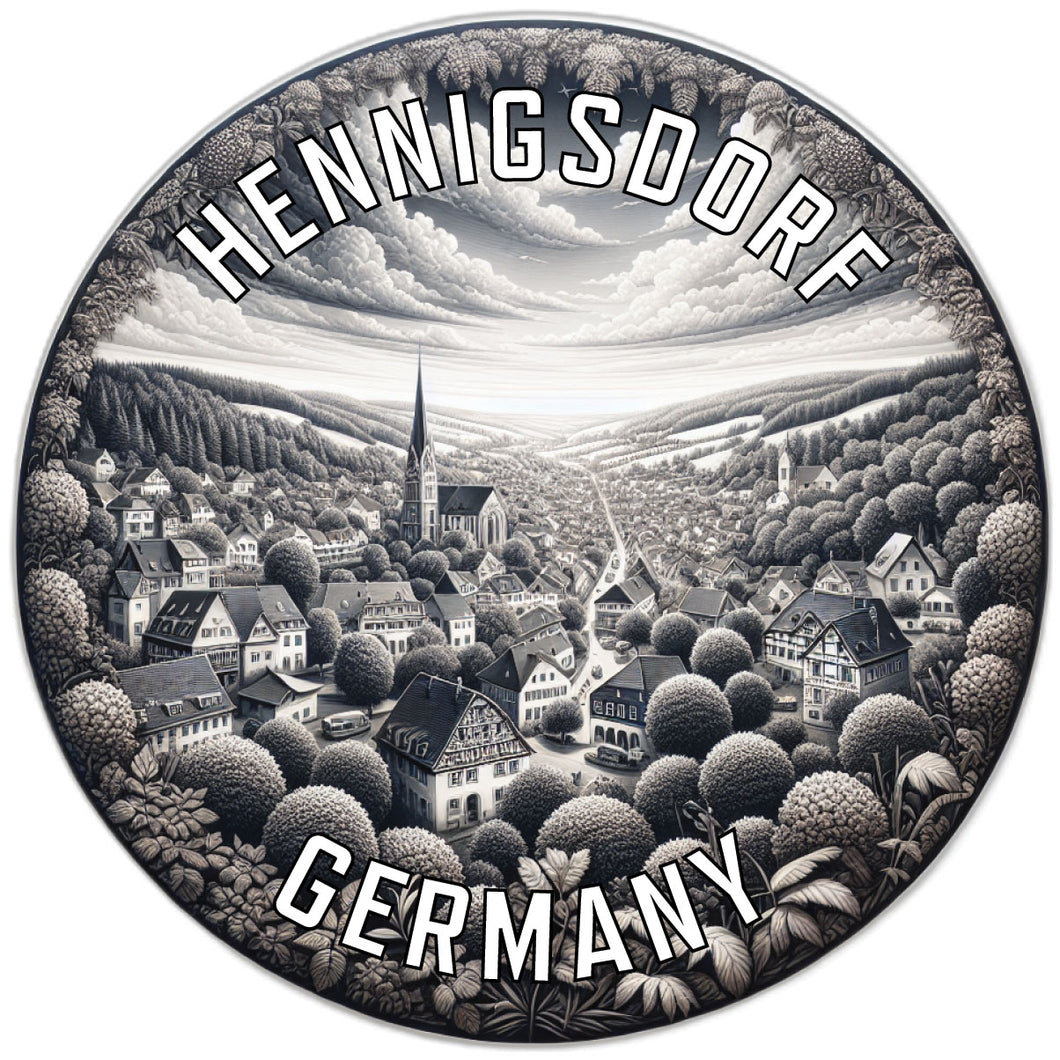 Hennigsdorf Germany Souvenir Die Cut Flat Magnet 6-Inch