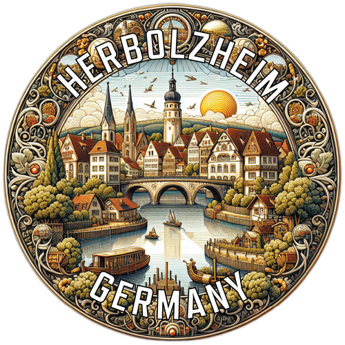 Herbolzheim Germany Souvenir Die Cut Flat Magnet 2-Inch