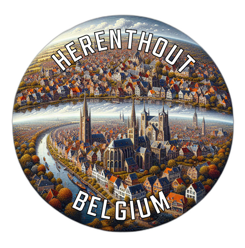 Herenthout Belgium Souvenir Vinyl Decal Sticker 6-Inch