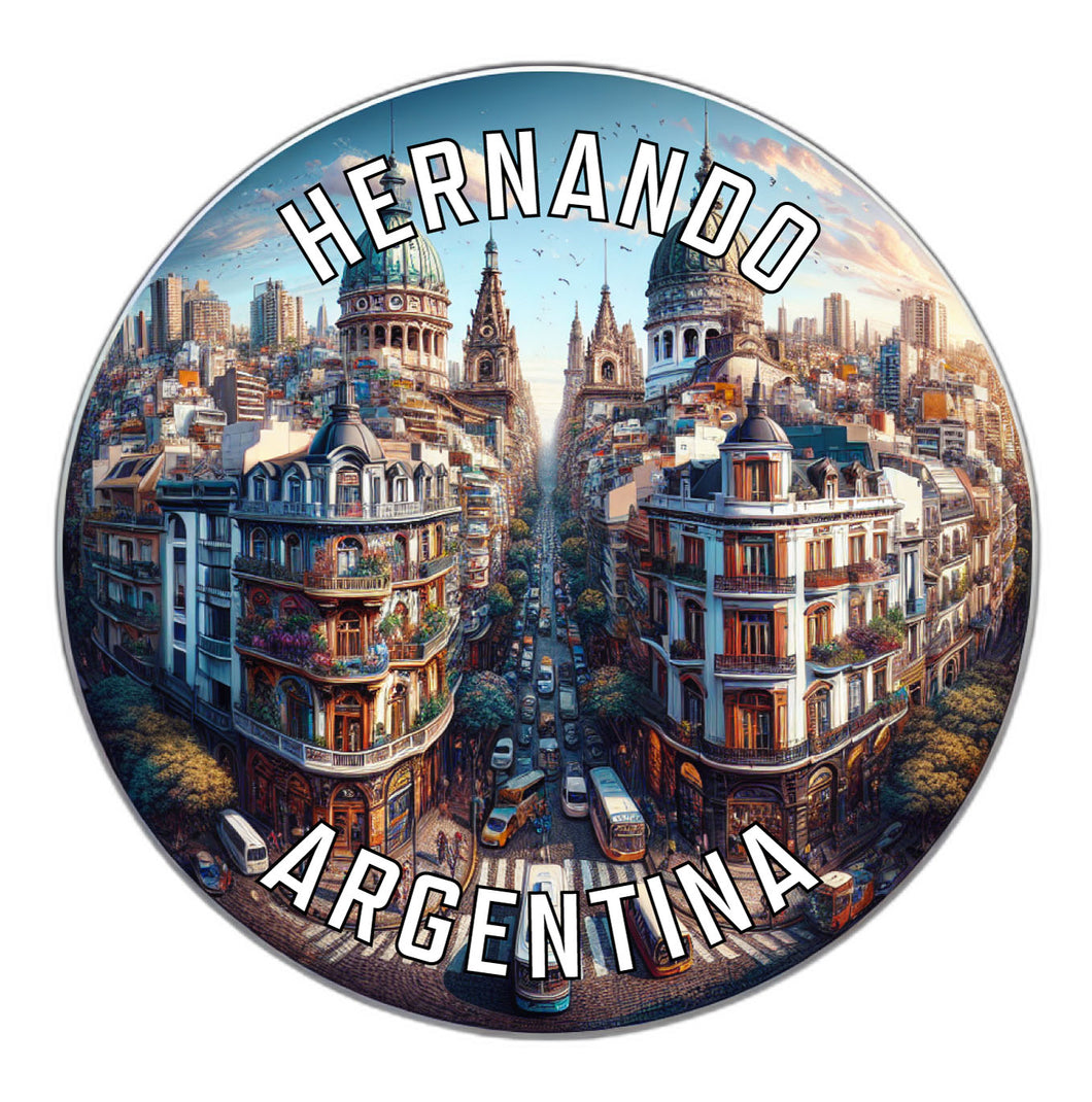 Hernando Argentina Souvenir Die Cut Flat Magnet 2-Inch