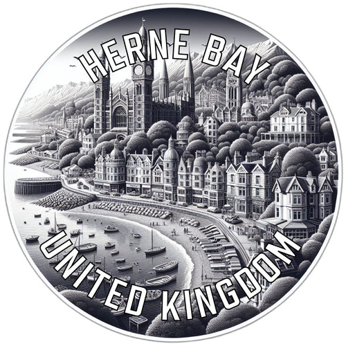 Herne Bay United Kingdom Souvenir Die Cut Flat Magnet 6-Inch