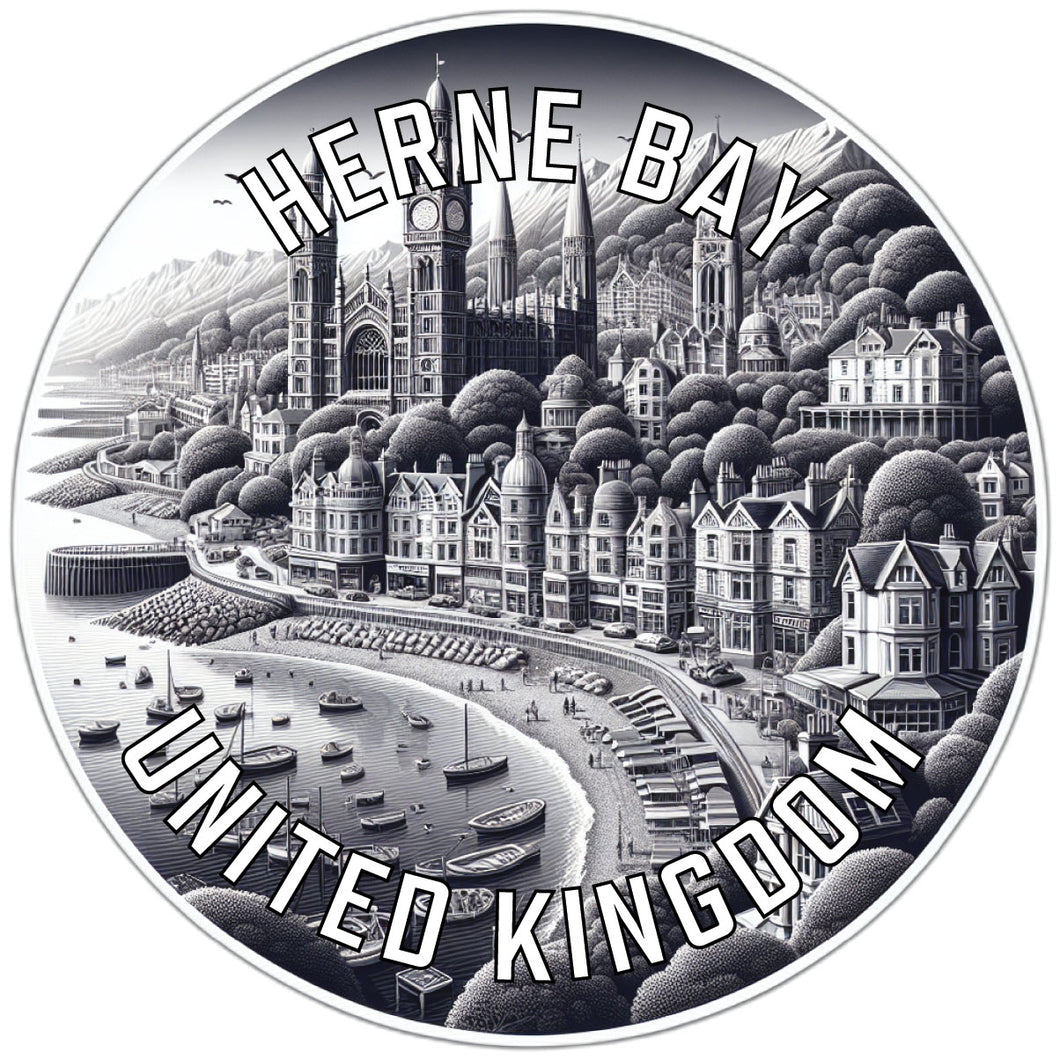 Herne Bay United Kingdom Souvenir Die Cut Flat Magnet 6-Inch