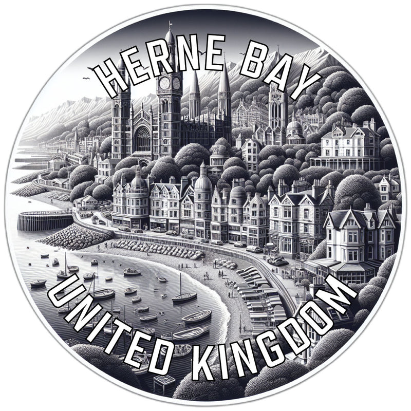 Herne Bay United Kingdom Souvenir Die Cut Flat Magnet 6-Inch