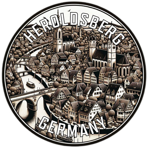 Heroldsberg Germany Souvenir Die Cut Flat Magnet 2-Inch