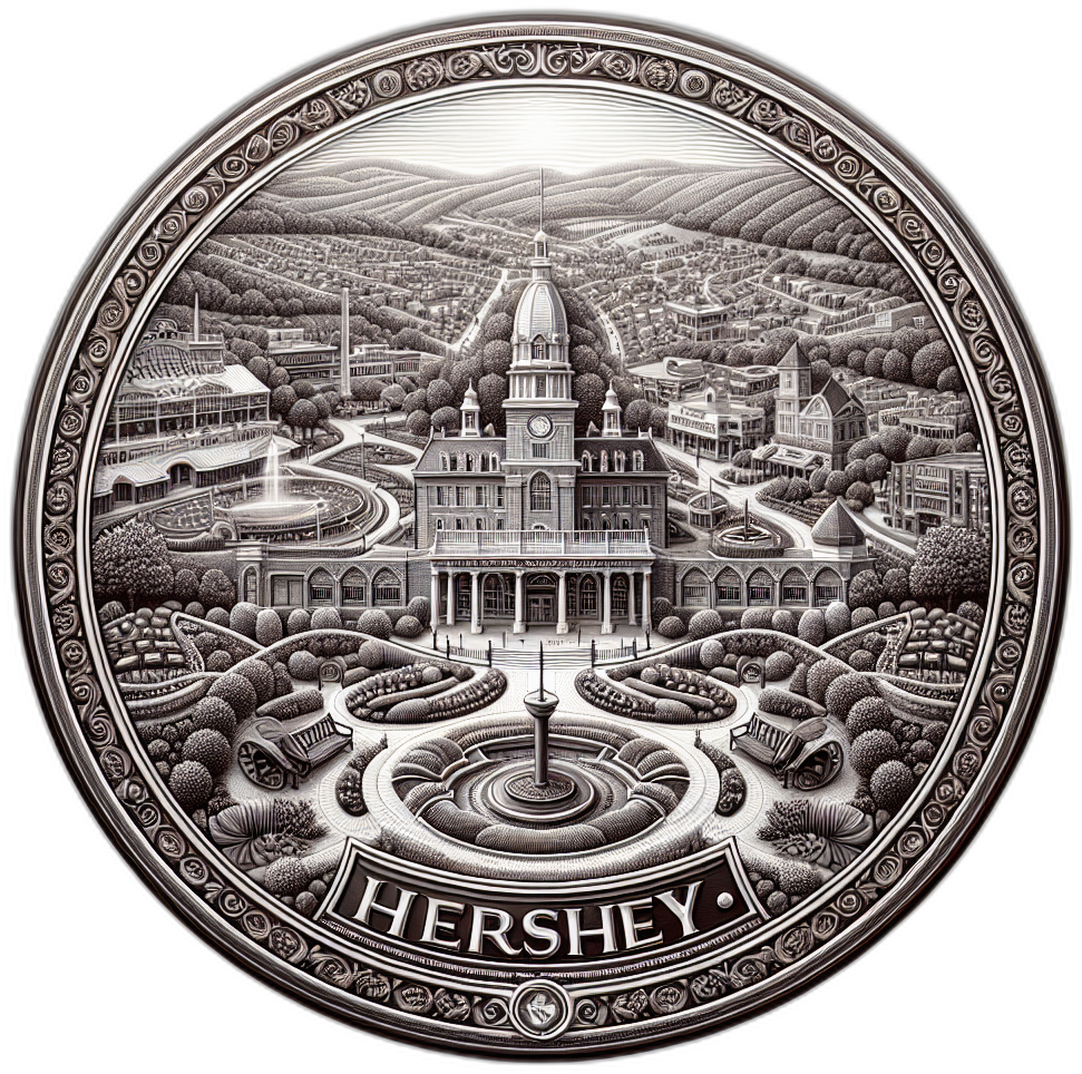 Hershey Pennsylvania Souvenir Die Cut Flat Magnet 6-Inch