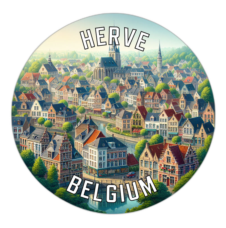 Herve Belgium Souvenir Vinyl Decal Sticker 6-Inch