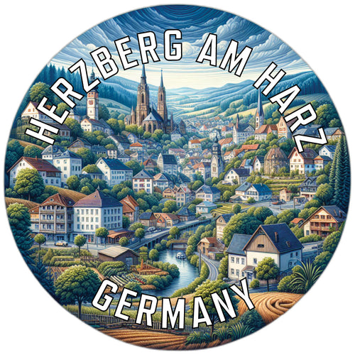 Herzberg am Harz Germany Souvenir Die Cut Flat Magnet 2-Inch