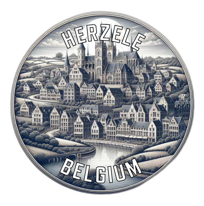 Herzele Belgium Souvenir Vinyl Decal Sticker 2-Inch