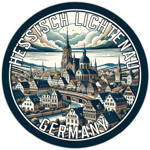 Hessisch Lichtenau Germany Souvenir Die Cut Flat Magnet 2-Inch