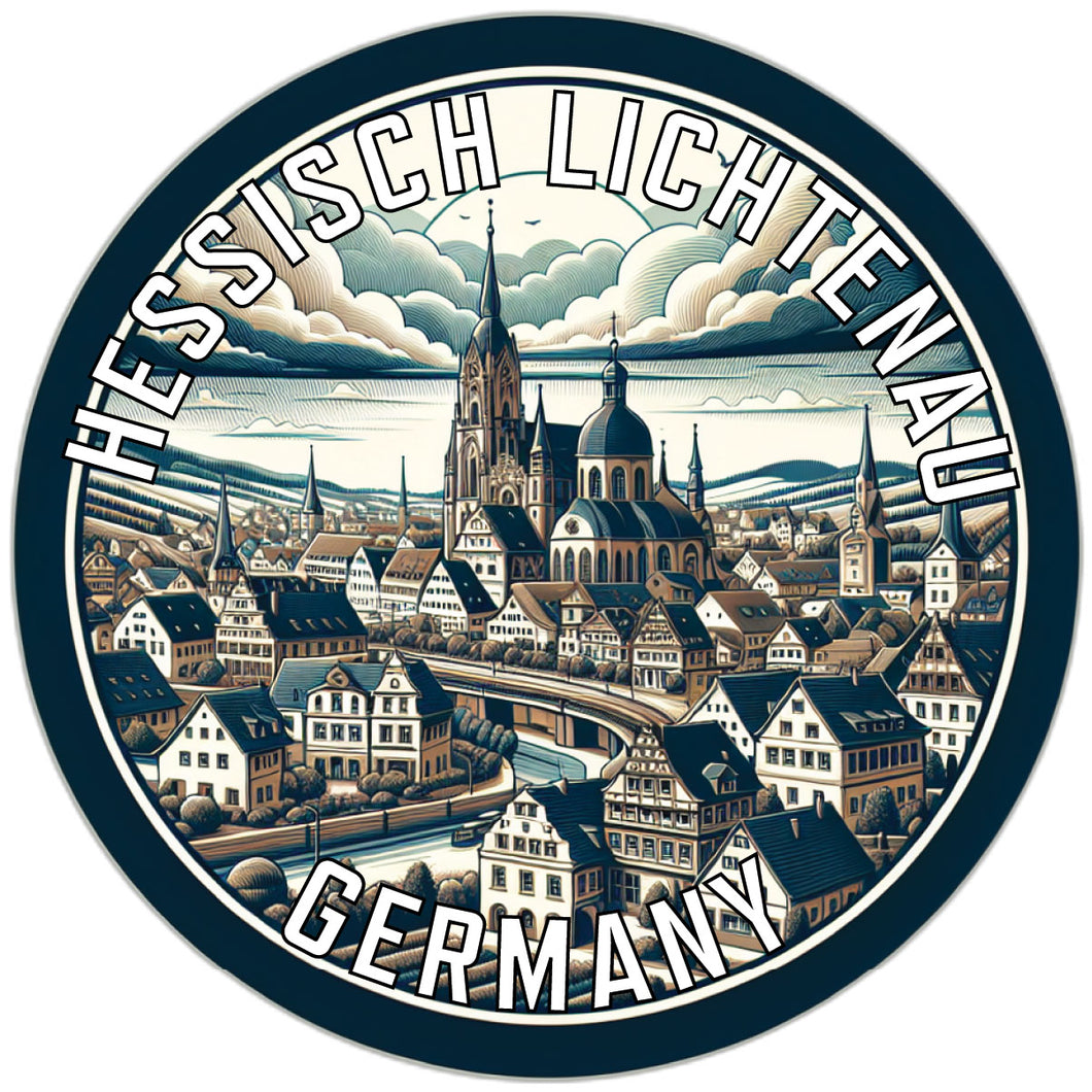 Hessisch Lichtenau Germany Souvenir Die Cut Flat Magnet 2-Inch