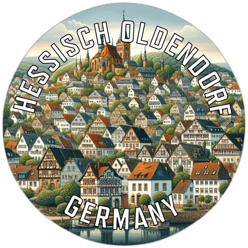 Hessisch Oldendorf Germany Souvenir Die Cut Flat Magnet 6-Inch