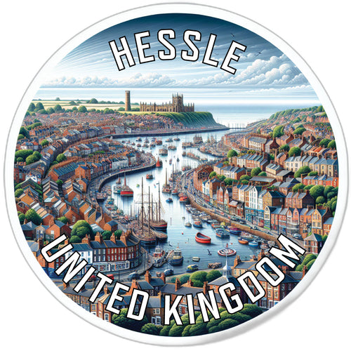 Hessle United Kingdom Souvenir Die Cut Flat Magnet 4-Inch