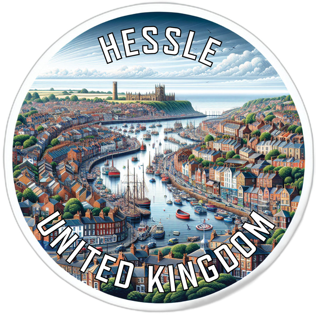 Hessle United Kingdom Souvenir Die Cut Flat Magnet 4-Inch