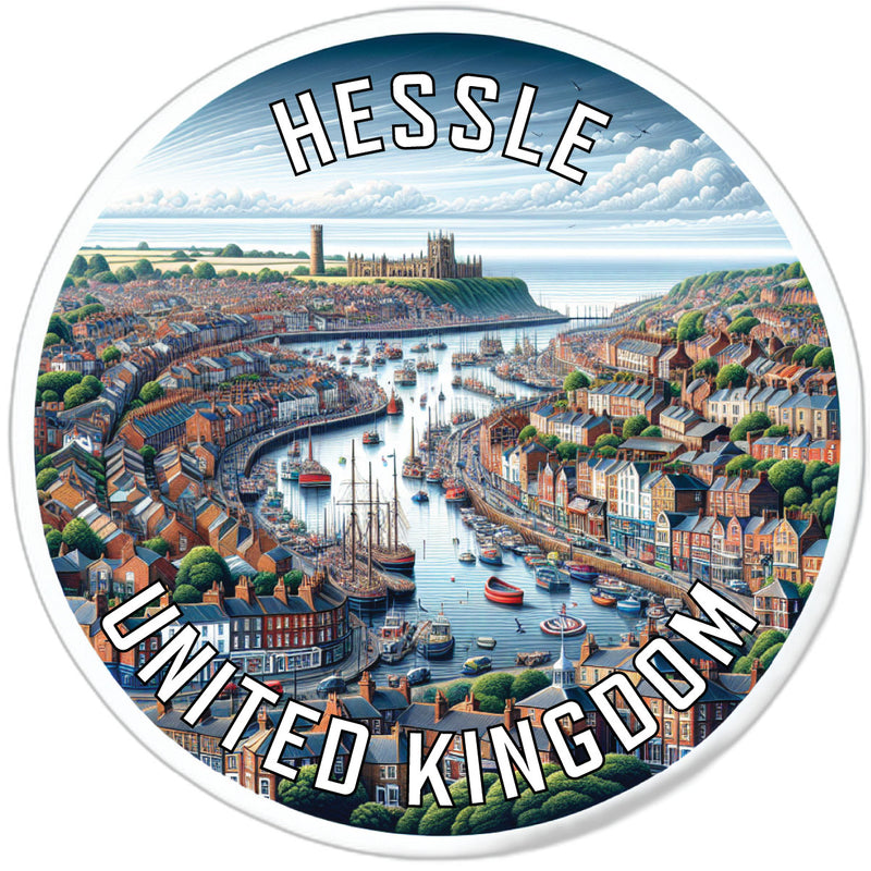 Hessle United Kingdom Souvenir Die Cut Flat Magnet 4-Inch