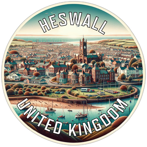 Heswall United Kingdom Souvenir Die Cut Flat Magnet 3-Inch
