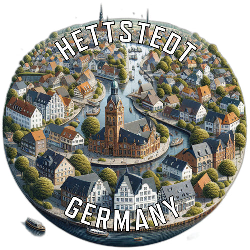 Hettstedt Germany Souvenir Die Cut Flat Magnet 6-Inch