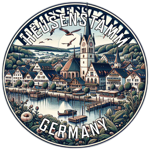 Heusenstamm Germany Souvenir Die Cut Flat Magnet 6-Inch