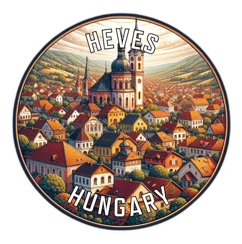Heves Hungary Souvenir Vinyl Decal Sticker 3-Inch