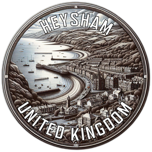 Heysham United Kingdom Souvenir Die Cut Flat Magnet 2-Inch