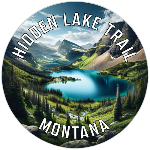 Hidden Lake Trail Souvenir Die Cut Flat Magnet 6-Inch
