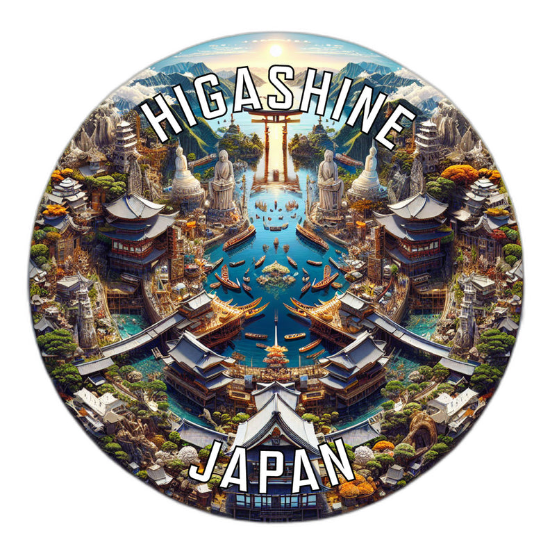Higashine Japan Souvenir Vinyl Decal Sticker 2-Inch