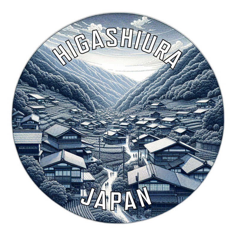 Higashiura Japan Souvenir Die Cut Flat Magnet 2-Inch