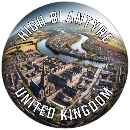 High Blantyre United Kingdom Souvenir Die Cut Flat Magnet 2-Inch