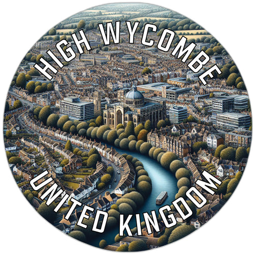 High Wycombe United Kingdom Souvenir Die Cut Flat Magnet 2-Inch