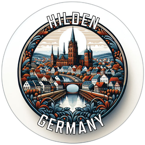Hilden Germany Souvenir Die Cut Flat Magnet 6-Inch