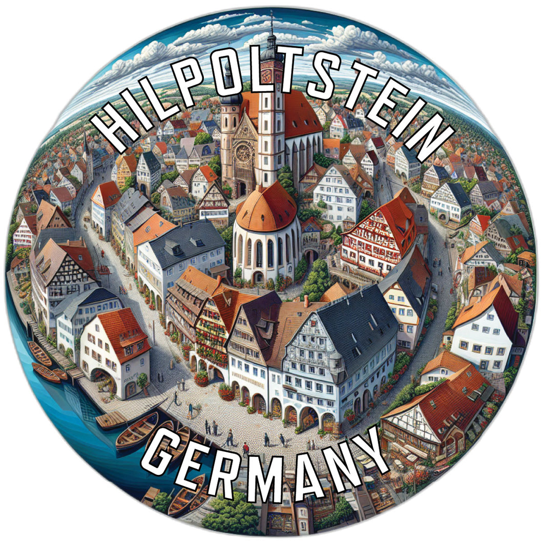 Hilpoltstein Germany Souvenir Die Cut Flat Magnet 3-Inch