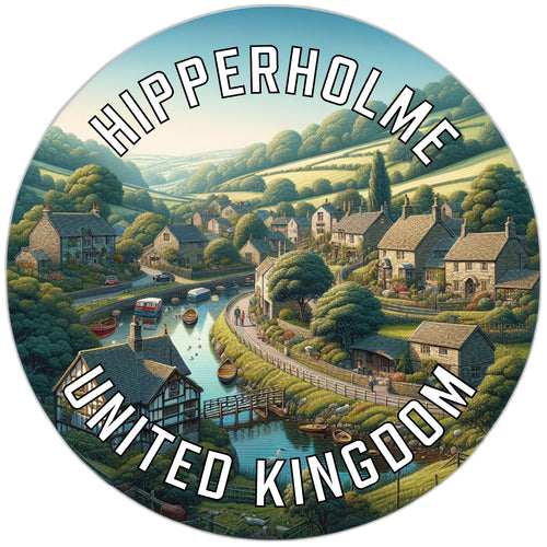 Hipperholme United Kingdom Souvenir Die Cut Flat Magnet 2-Inch