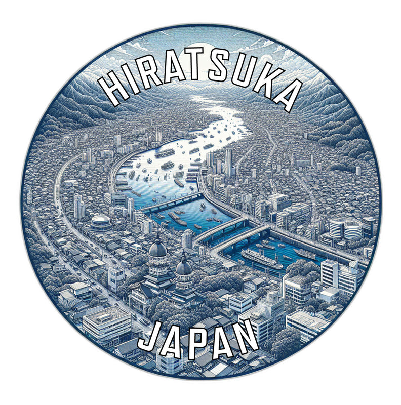 Hiratsuka Japan Souvenir Die Cut Flat Magnet 6-Inch