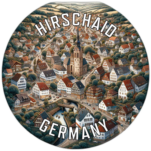 Hirschaid Germany Souvenir Die Cut Flat Magnet 6-Inch