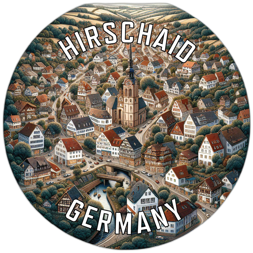 Hirschaid Germany Souvenir Die Cut Flat Magnet 6-Inch