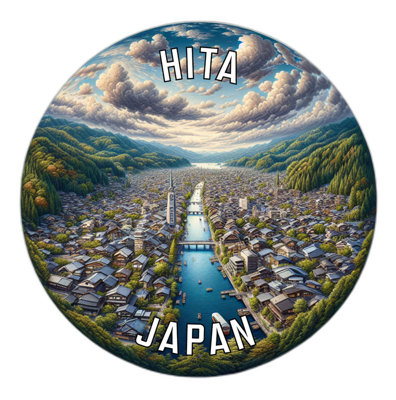 Hita Japan Souvenir Die Cut Flat Magnet 2-Inch