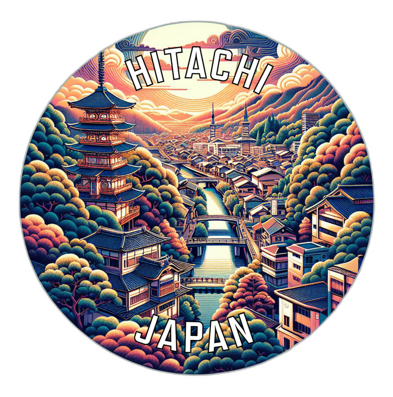 Hitachi Japan Souvenir Die Cut Flat Magnet 6-Inch