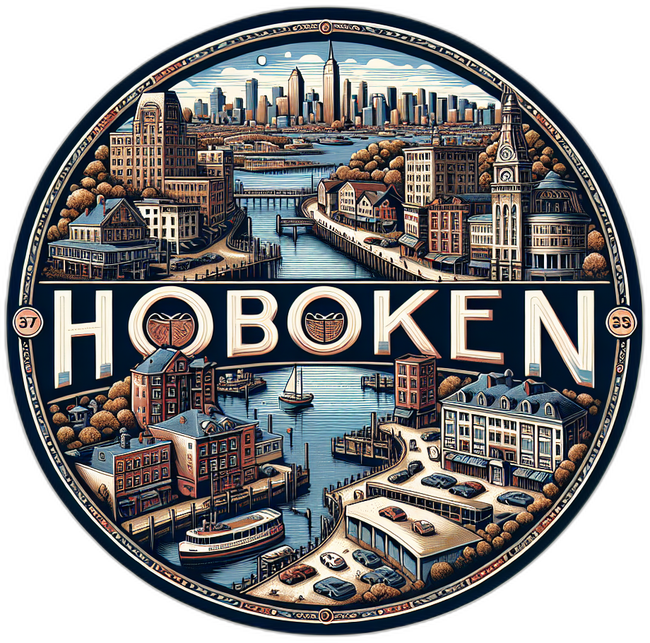 Hoboken New Jersey Souvenir Die Cut Flat Magnet 2-Inch