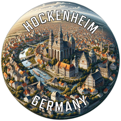 Hockenheim Germany Souvenir Die Cut Flat Magnet 2-Inch
