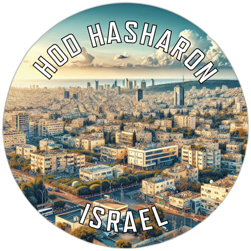 Hod HaSharon Israel Souvenir Die Cut Flat Magnet 2-Inch