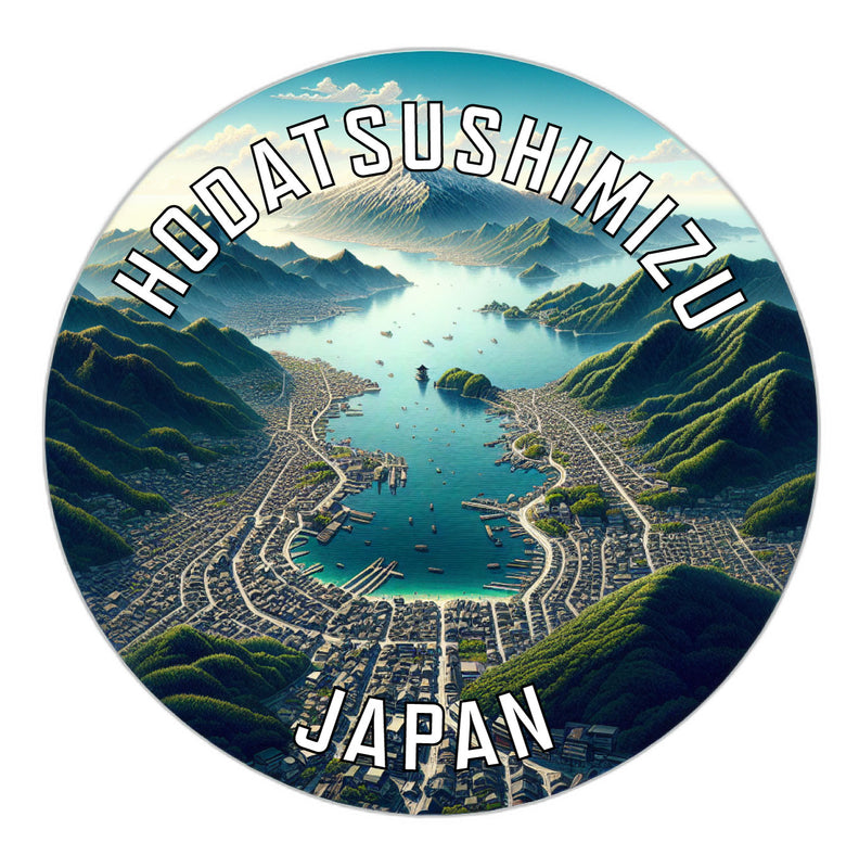 Hodatsushimizu Japan Souvenir Die Cut Flat Magnet 6-Inch
