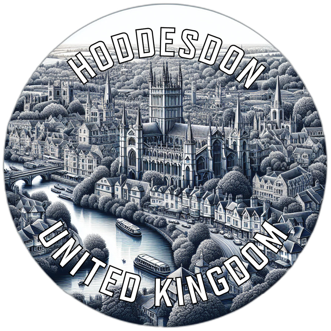 Hoddesdon United Kingdom Souvenir Die Cut Flat Magnet 2-Inch